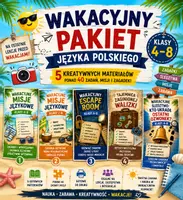 zapowiedź - Wakacyjny Pakiet Języka Polskiego | klasy 4–8 | - obwoluta