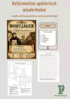 Vorschau - Spiele - Reformation spielerisch wiederholen – Bundle mit Kreuzworträtsel, Suchsel und Wortjäger - Deckblatt