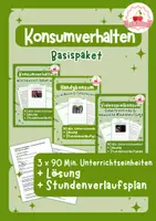 Vorschau - Stundenentwürfe - Konsumverhalten Basispaket | Ethik - Klasse 7-9. + Stundenverlaufsplan - Deckblatt