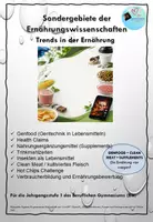 Vorschau - Unterrichtsreihen - Materialpaket Sondergebiete der Ernährungswissenschaft J1 – Genfood, Supplements, Clean Meat & Co - Deckblatt