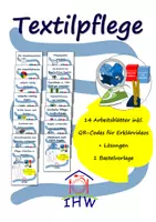 Vorschau - Unterrichtsreihen - Materialpaket Textilpflege - Deckblatt