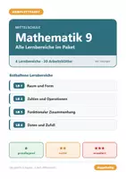 Vorschau - Arbeitsblätter - Mathematik 9 Mittelschule - Komplettpaket (alle Lernbereiche) - Deckblatt