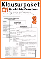 Vorschau - Test - Klausurpaket 3: Q1 Geschichte Grundkurs - Deckblatt
