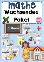 Vorschau - Arbeitsblätter - Wachsendes Paket Mathe Klasse 2 - Deckblatt