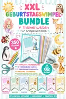 Vorschau - Mal- und Bastelvorlagen - Materialpaket XXL Geburtstagswimpel I Geburtstag I Geburtstagskalender für Kita & Krippe - Deckblatt