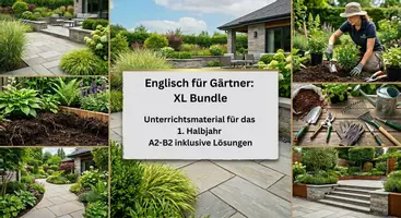 Vorschau - Unterrichtsreihen - XL-Materialpaket: Englisch für Gärtner (GaLaBau) – 1. Halbjahr (Module 0–5) - Deckblatt