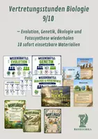 Vorschau - Spiele - Vertretungsstunden Biologie 9/10 – Evolution, Genetik, Ökologie und Fotosynthese wiederholen - Deckblatt