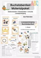 Vorschau - Arbeitsblätter - Materialpaket Buchstabenfest - Deckblatt