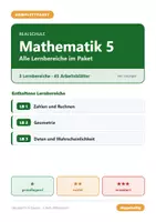 Vorschau - Arbeitsblätter - Mathematik 5 Realschule - Komplettpaket (alle Lernbereiche) - Deckblatt