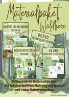 Vorschau - Unterrichtsreihen - Materialpaket Waldtiere: Unterrichtsreihe und diverse Tafelkarten - Deckblatt