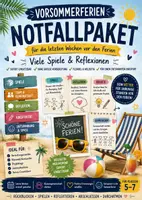 Vorschau - Arbeitsblätter - Vorsommerferien Notfallpaket Bundle - Deckblatt
