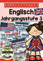 Vorschau - Stundenentwürfe - Materialpaket Englischunterricht Klasse 3 - Deckblatt