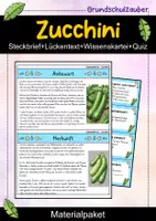 Vorschau - Arbeitsblätter - Zuchini MEGABUNDLE - Wissenskartei, Lückentext, Steckbrief, Quizkarten - Deckblatt