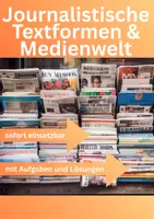 Vorschau - Arbeitsblätter - Kommentar, Bericht, Reportage & Glosse - Deckblatt