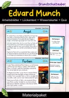 Vorschau - Arbeitsblätter - Edvard Munch – Materialpaket Kunstunterricht | Expressionismus & Kunstgeschichte - Deckblatt