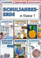 Vorschau - Arbeitsblätter - Sinnvolle Beschäftigungen am Schuljahresende Klasse 1 - Deckblatt