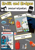 Vorschau - Arbeitsblätter - Erdöl und Erdgas Materialpaket: Raffinerie, fossile Energie, LNG & Umweltfolgen - Deckblatt