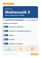 Vorschau - Arbeitsblätter - Mathematik 9 Gymnasium - Komplettpaket (alle Lernbereiche) - Deckblatt