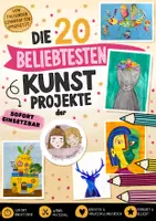 Vorschau - Stundenentwürfe - Die 20 beliebtesten Kunstprojekte der Kreativ-Schwestern | Grundschule Klasse 1–4 - Deckblatt