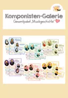Vorschau - Poster - Komponisten-Galerie "Musikgeschichte": Steckbriefe & Poster - Deckblatt