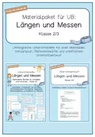 Vorschau - Stundenentwürfe - Materialpaket für Unterrichtsbesuch zu Längen und Messen - Deckblatt