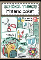 Vorschau - Arbeitsblätter - SCHOOL THINGS - Materialpaket - Deckblatt