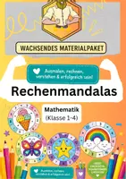 Vorschau - Mal- und Bastelvorlagen - Rechenmandalas - Deckblatt
