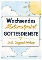 Vorschau - Bildkarten - Wachsendes Materialpaket: Gottesdienste | Religion | Fertige Abläufe, Anspiele & Segenskärtchen für das ganze Schuljahr | Primarstufe & Sekundarstufe I | Klasse 1–13 - Deckblatt