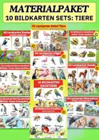 Vorschau - Arbeitsblätter - Das große Tier-Materialpaket: Über 400 Bildkarten & Poster für Unterricht und Förderung - Deckblatt