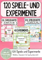 Vorschau - Stundenentwürfe - Materialpaket 120 Spiele und Experimente (Sachunterricht Mathematik Deutsch) - Deckblatt