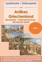 Vorschau - Arbeitsblätter - Paket Lesetheater / Rollenspiele: Antikes Griechenland - Demokratie, Volksversammlung & Olympische Spiele (Klasse 5/6; DaZ-geeignet) - Deckblatt