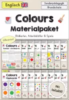 Vorschau - Arbeitsblätter - Colours Farben Materialpaket differenziert - Englisch - Deckblatt