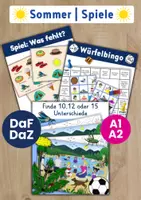Vorschau - Arbeitsblätter - Sommer - Spiele - DaF DaZ oder Grundschule - Deckblatt
