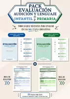 Vista previa - Evaluación - EVALUACIÓN AUDICIÓN Y LENGUAJE (INFANTIL + PRIMARIA) - Portada