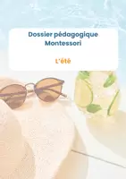 Aperçu - Feuilles d'exercices - Le dossier pédagogique Montessori sur l'été - Page de couverture