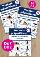 Vorschau - Arbeitsblätter - Wechselpräpositionen mit Dativ und Akkusativ | Domino-Spiele A1 A2 - Deckblatt