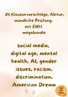 Vorschau - Test - Materialpaket 34 Klausuren Oberstufe Englisch, gender issues, American Dream, AI, social media, discrimination, racism, mock exams, Abitur Englisch - Deckblatt