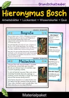 Vorschau - Arbeitsblätter - Hieronymus Bosch – Materialpaket Kunstunterricht | Renaissance & Kunstgeschichte - Deckblatt