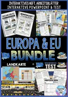 Vorschau - Unterrichtsreihen - Europa & Europäische Union: Komplettes Unterrichtspaket mit Heft, PowerPoint, Infomaterial & Test - Deckblatt