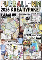 Vorschau - Arbeitsblätter - Fußball WM 2026 - Kreativpaket Grundschule Klasse 1–5 - Deckblatt
