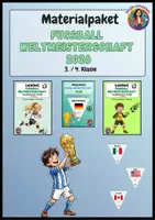 Vorschau - Arbeitsblätter - Materialpaket - Fussball Weltmeisterschaft 2026 (Deutsch) 3.+4. Klasse - Deckblatt