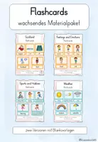 Vorschau - Fördermaterial/Inklusion - Materialpaket - Flashcards - Deckblatt