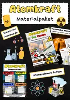 Vorschau - Stundenentwürfe - Atomkraft Materialpaket: Kernenergie, Atomkraftwerk, Kernspaltung & Tschernobyl - Deckblatt