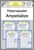 Vorschau - Fördermaterial/Inklusion - Materialpaket "Ampelsätze" (Wörter aus Basisgraphemen) - Deckblatt