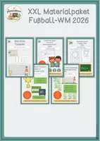 Vorschau - Mal- und Bastelvorlagen - XXL-Materialpaket Fußball-WM 2026 - Deckblatt