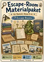 Vorschau - Arbeitsblätter - Escape Room Deutsch - Deckblatt