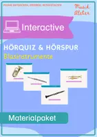 Vorschau - Arbeitsblätter - Hörspur & Hörquiz (interactive) Blasinstrumente - Materialpaket - Deckblatt