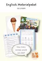 Vorschau - Arbeitsblätter - Materialpaket "Ice Cream" - Deckblatt