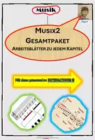 Vorschau - Arbeitsblätter - "Musix2" Arbeitsblätter abgestimmt zu jedem Kapitel - Deckblatt