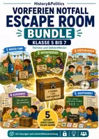Vorschau - Spiele - Vorferien Notfall Escape Room Bundle Klasse 5 bis 7 Fairness und Selbstreflexion - Deckblatt
